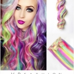 Extension colorate per capelli arcobaleno