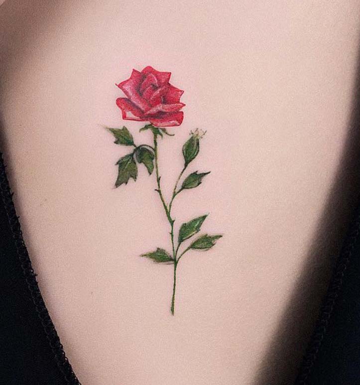 81 Tatuaggi Piccoli Con Rose Foto Idee E Significato