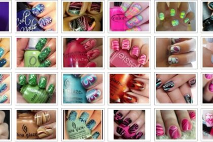 Marble nail design