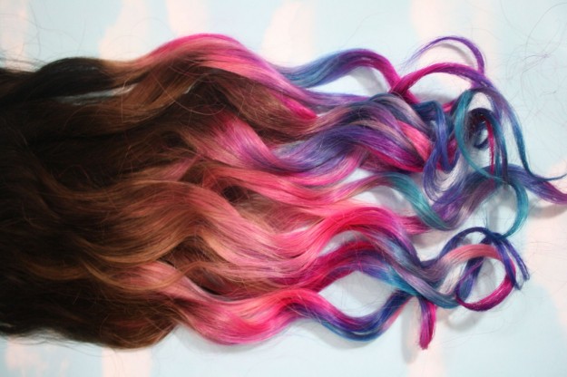 ciocche colorate per capelli