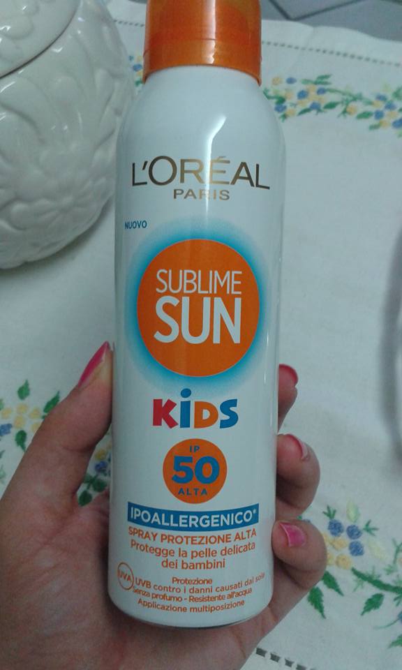 protezione solare Sublime Sun Kids 50 di L'Oréal Paris