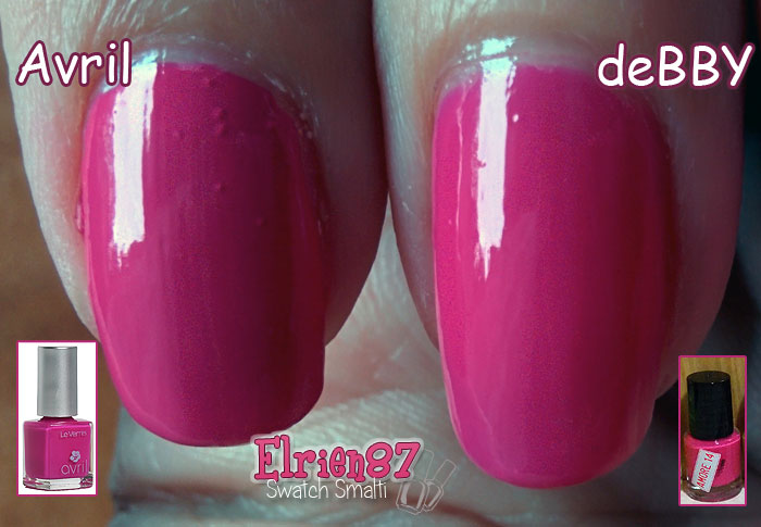 Swatch smalto Dupe Avril Debby
