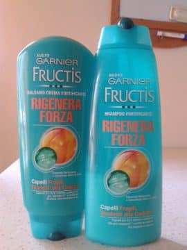 shampoo e balsamo Garnier Fructis Rigenera Forza
