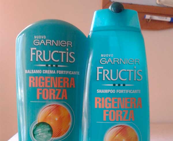 shampoo e balsamo Garnier Fructis Rigenera Forza