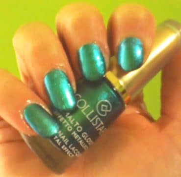 swatch Smalto Gloss verde petrolio Effetto metallico n. 650 di Collistar
