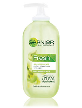 Fresh gel detergente mousse purificante delicato di Garnier