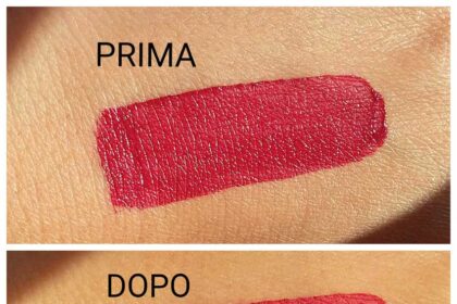 Swatch Tinta labbra Wycon LIQUID LIPSTICK n.08 Sangria