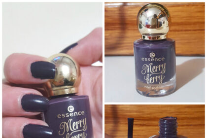 Swatch smalto Essence viola scuro
