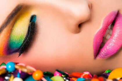 trucco occhi colorato