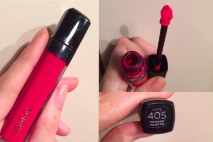 swatch e foto l'Oreal Infallible Mega Gloss Matte fucsia