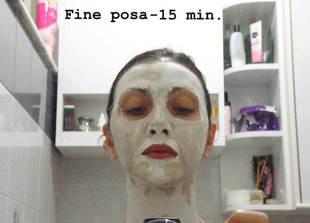 fine posa maschera viso