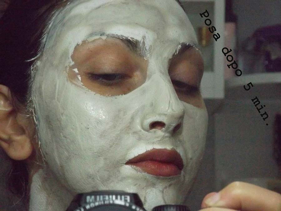 Posa maschera viso dopo 5 Minuti