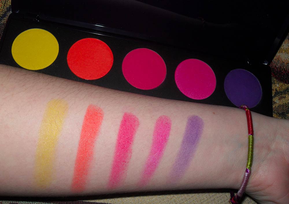 Swatch Palette ombretti Intensissimi Neve Cosmetics