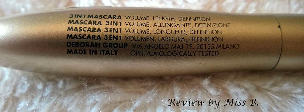 Dettagli mascara Deborah Milano