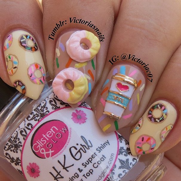 Dessert 3D Nail art