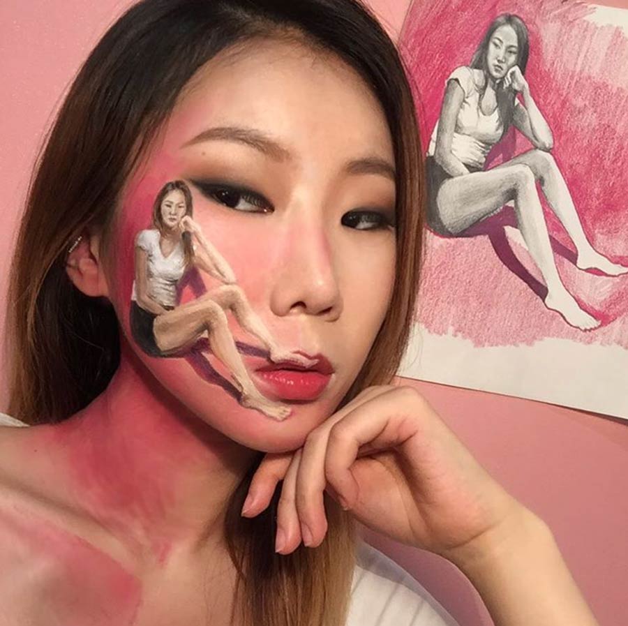 Make Up Artist crea illusioni ottiche sul viso.
