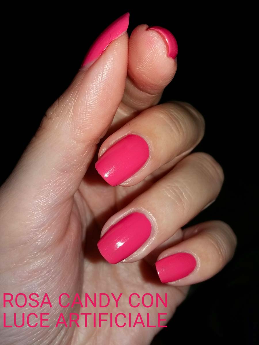 swatch smalto wycan rosa candy luce artificiale