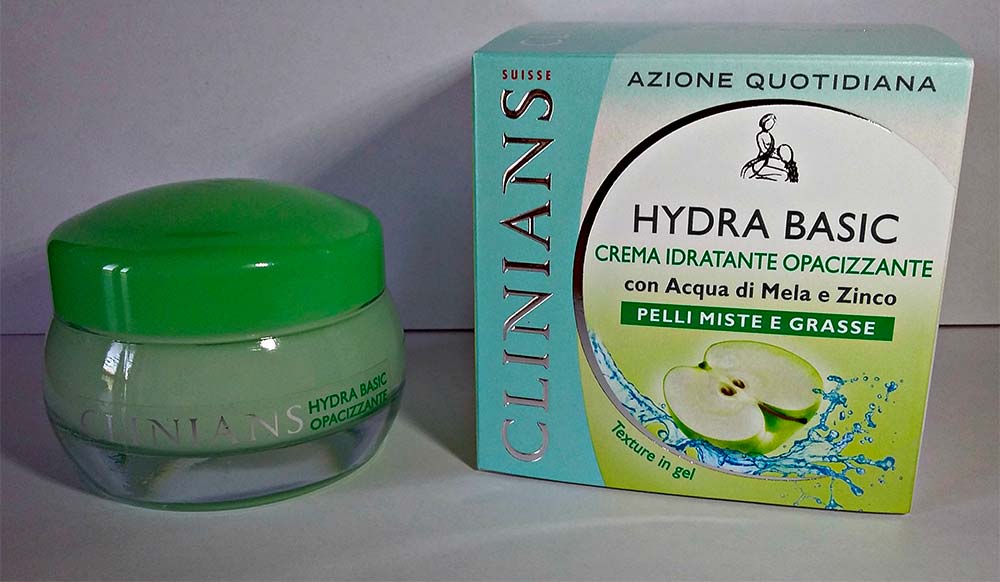 Crema idratante Hydra Basic per pelli miste e grasse di Clinians