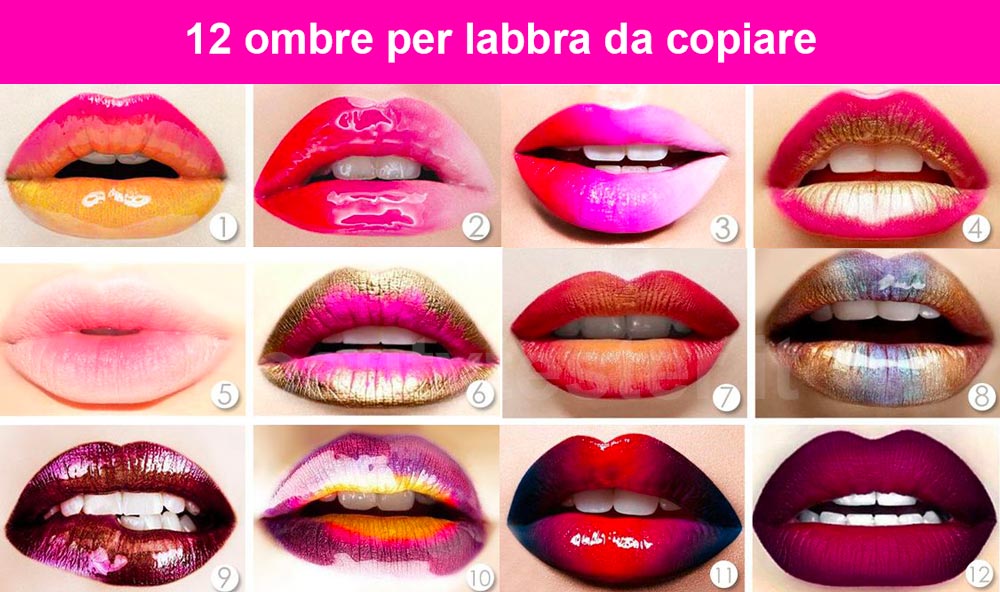 ombre labbra