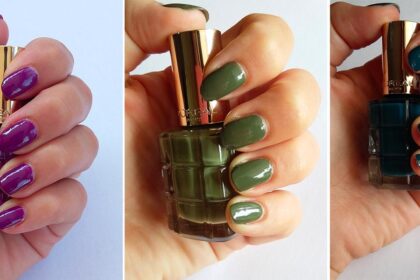 Swatch smalti Colore ad Olio L'Oréal Paris