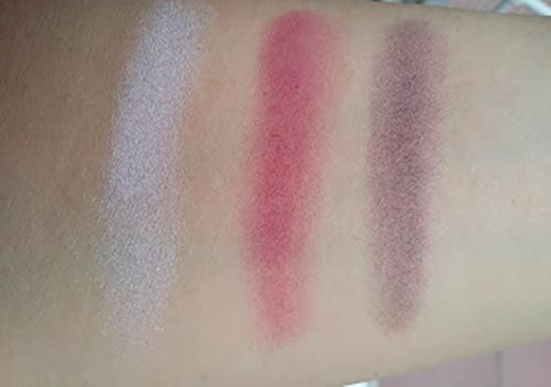 Swatch Ombretti Trio MYSTIC di Jafra Cosmetics