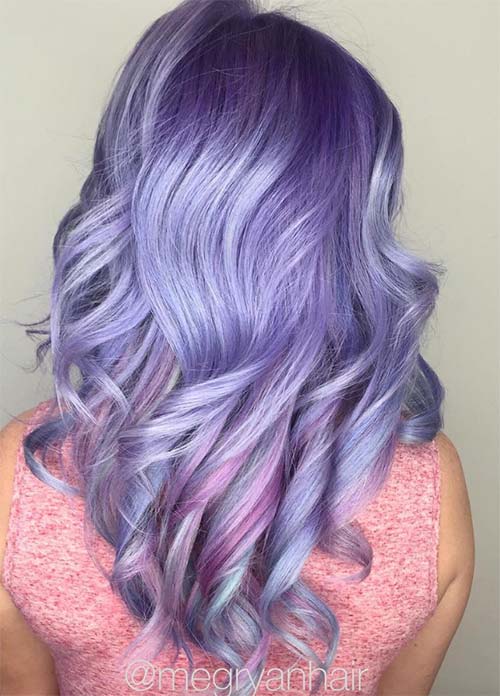 capelli viola chiaro