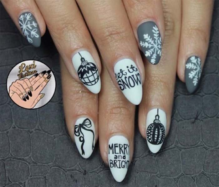 Nail art natalizie