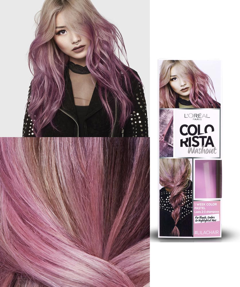 L'Oréal Paris Colorista Washout Pastel, Colorazione Temporanea 1 Settimana, Lilla (Lilac)