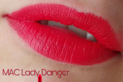 Swatch rossetto Lady Danger di Mac Cosmetics