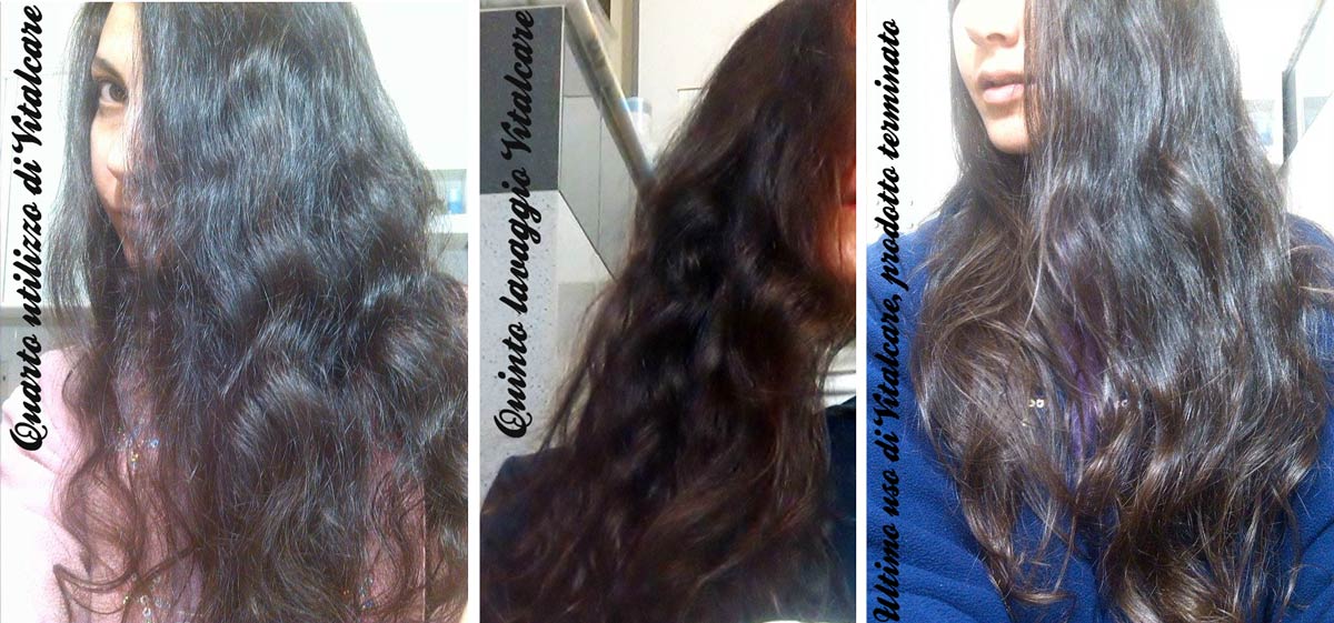 Risultato finale shampoo capelli Vitalcare