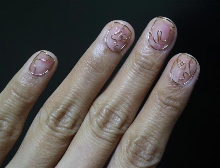 Nail art Ferri metallici