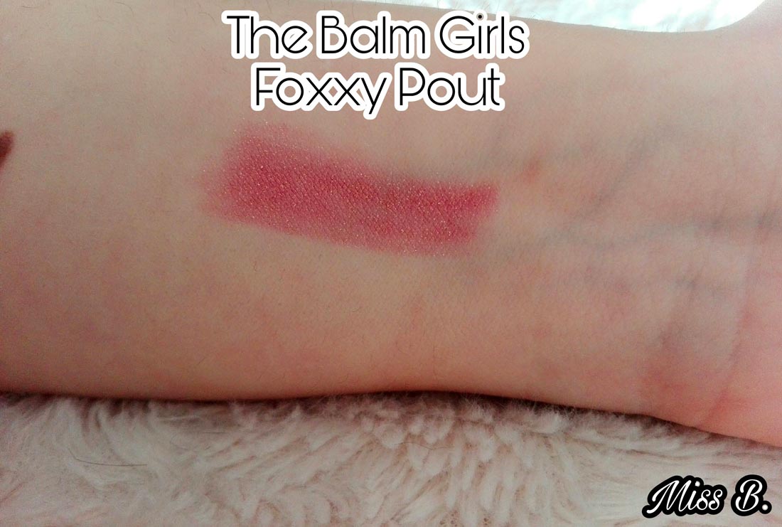 Swatch rossetto Foxxy Post The Balm