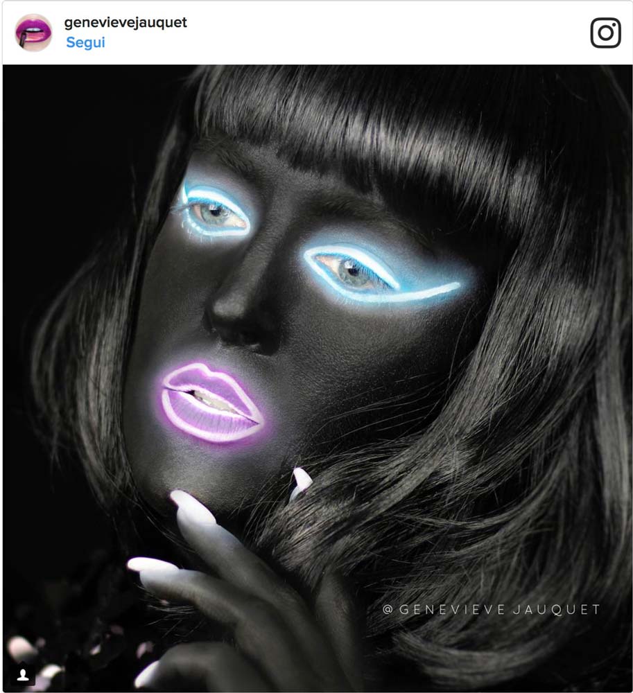 Trucco neon notturno