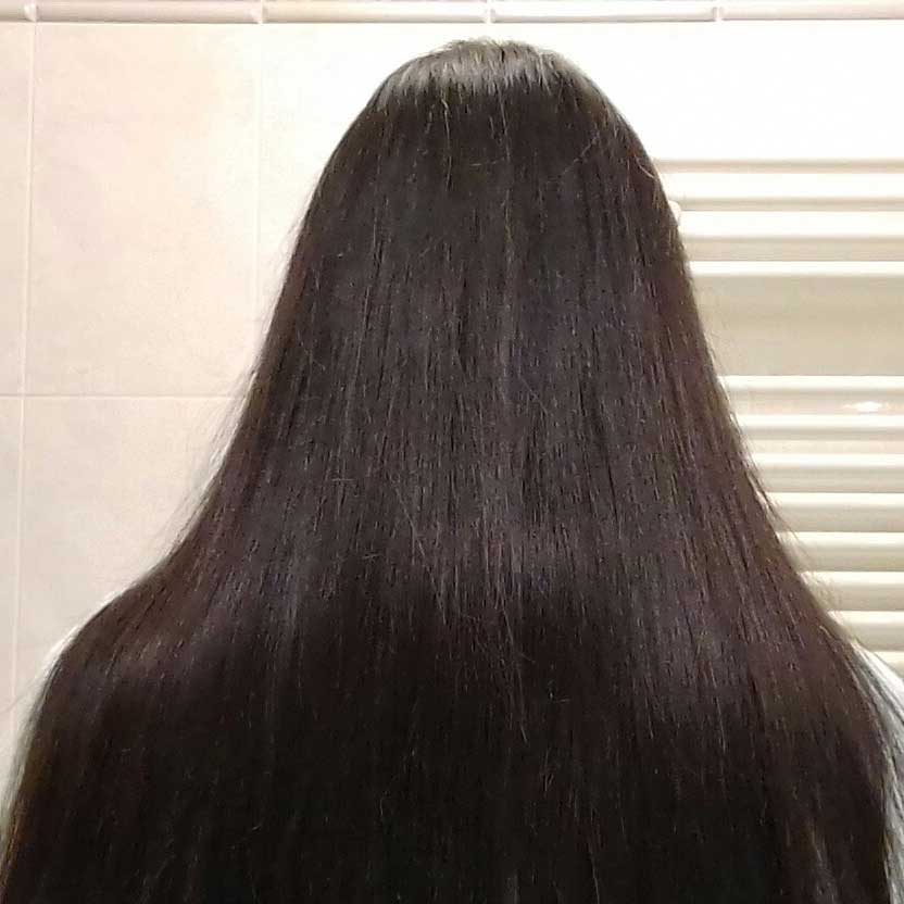 capelli lavati con lo shampoo DR.organic