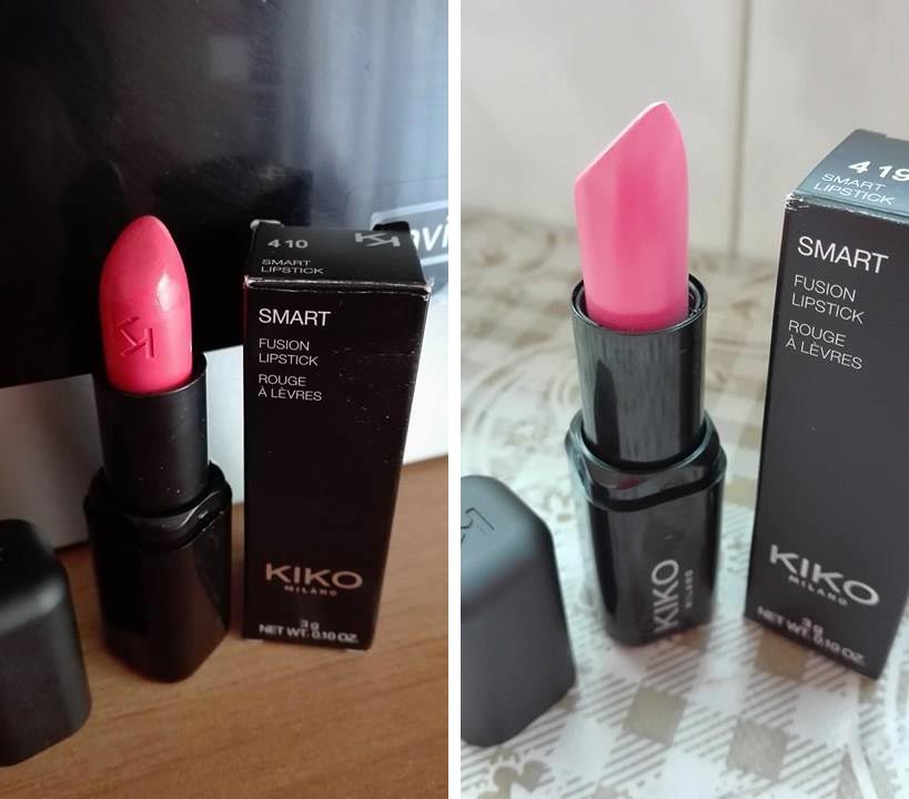 Rossetti Smart Fusion Lipstick n°410 e n°419 di KIKO