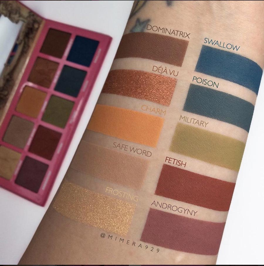 swatch ombretti palette Androgyny