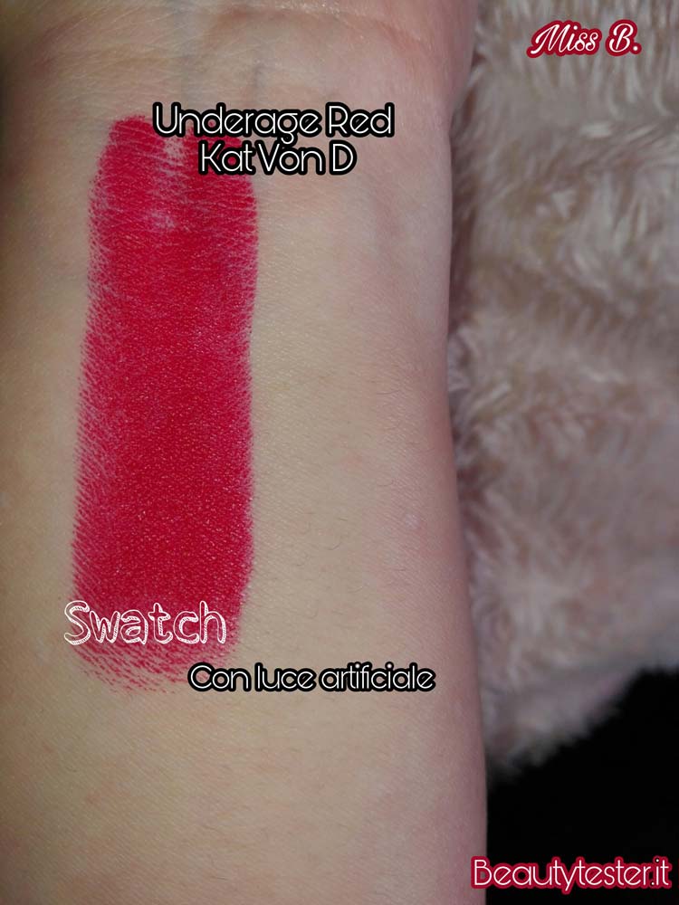 swatch rossetto Kat Von D