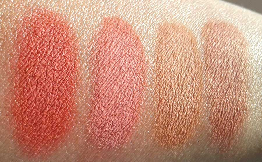 Swatch palette Blush Zoeva