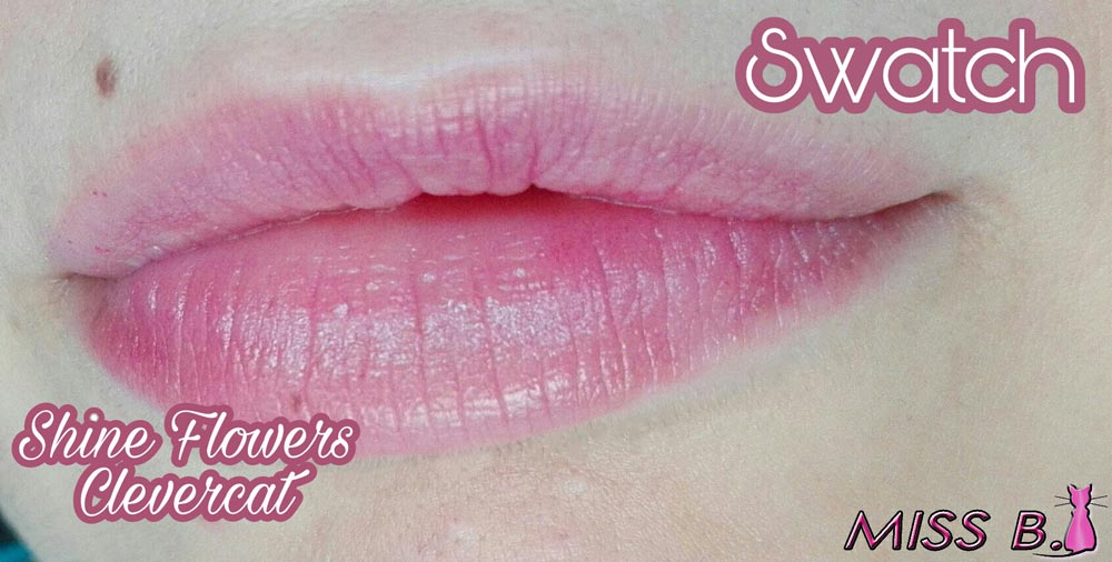 swatch rossetto con fiore incastonato