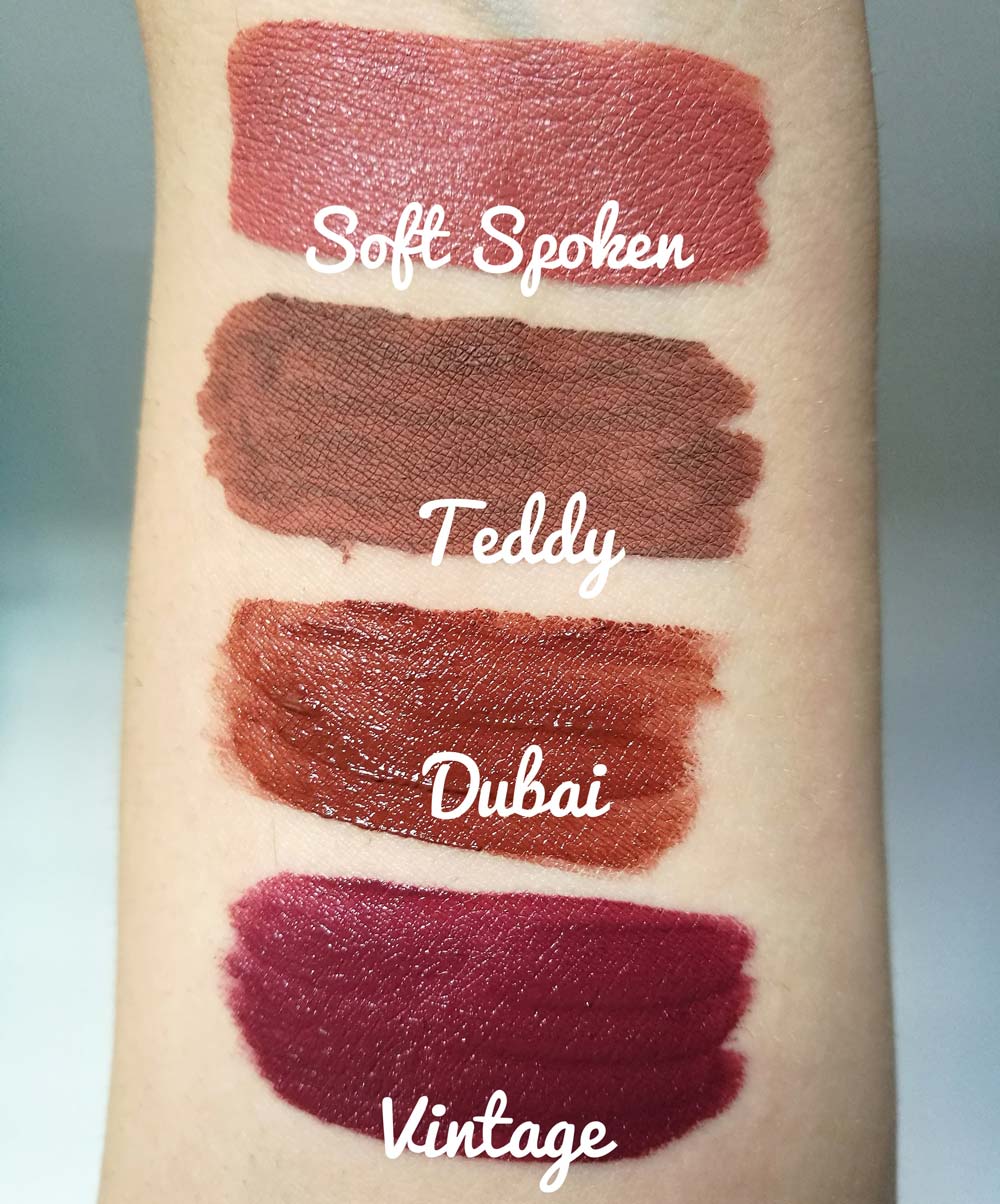 swatch rossetti liquidi NYX Comsetics