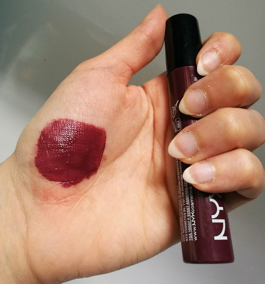 swatch rossetto Liquido Suede NYX