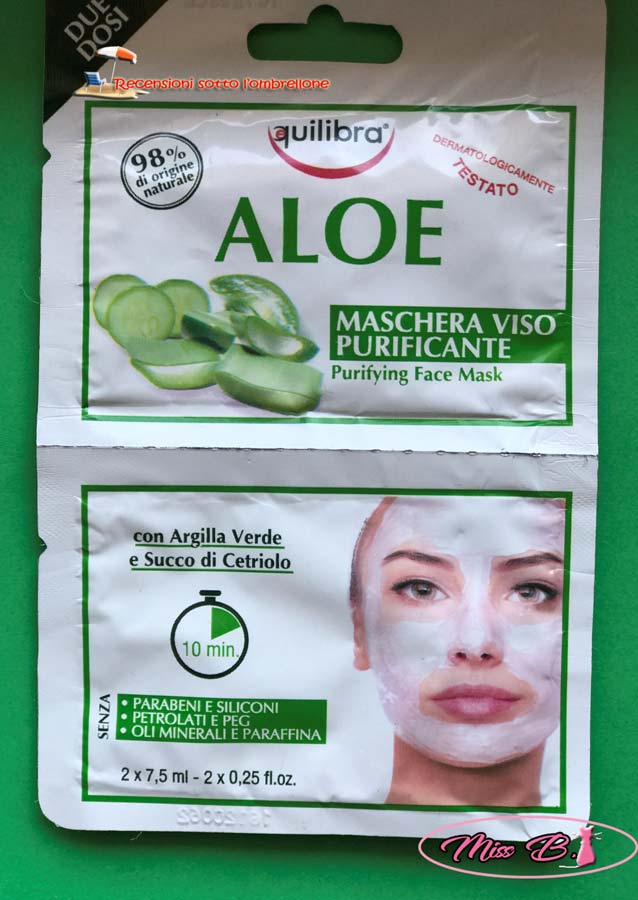 Maschera viso purificante Aloe Equilibra