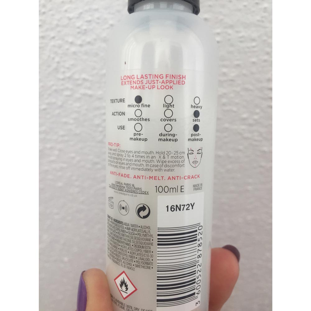 Spray fissante trucco L'Oreal