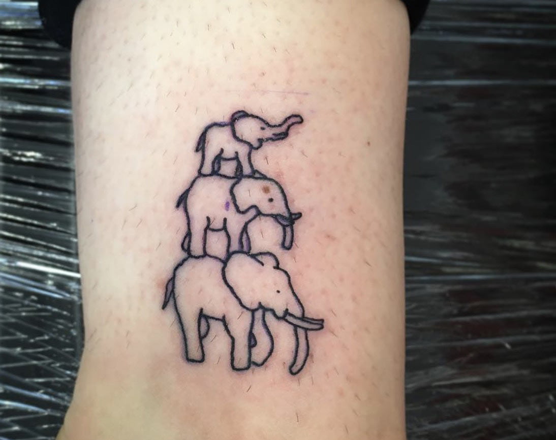 tatuaggi elefante piccoli 1