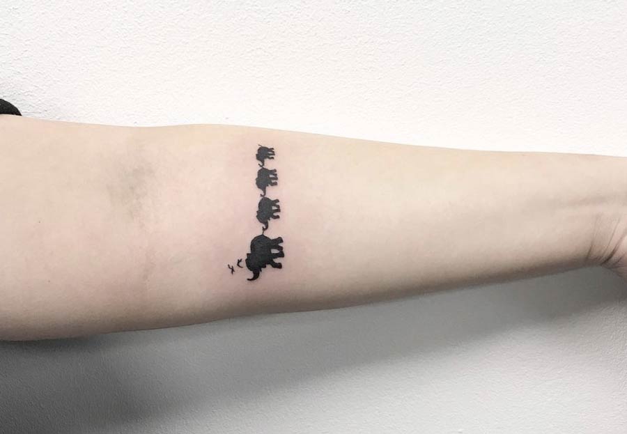 tatuaggi elefante piccoli 10