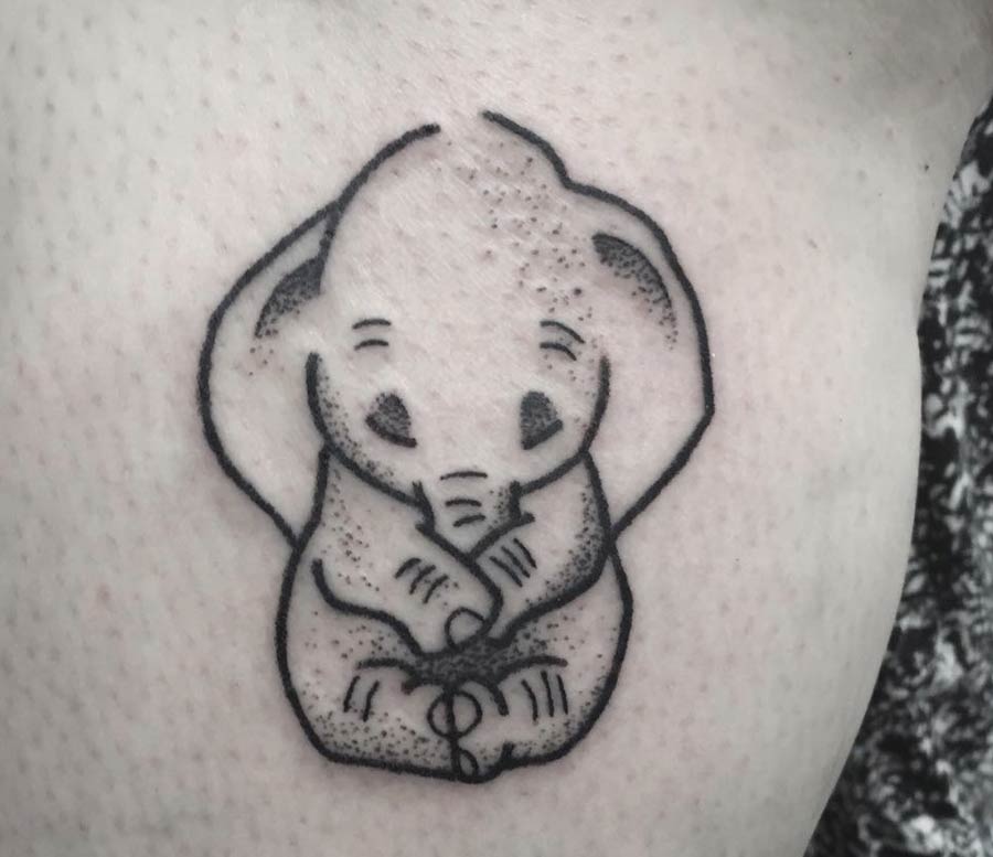 tatuaggi elefante piccoli 2