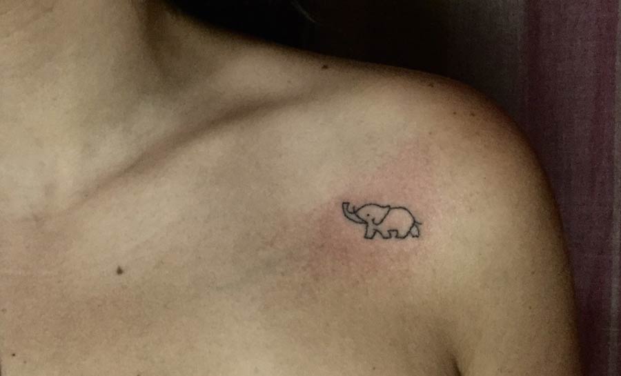 tatuaggi elefante piccoli 4