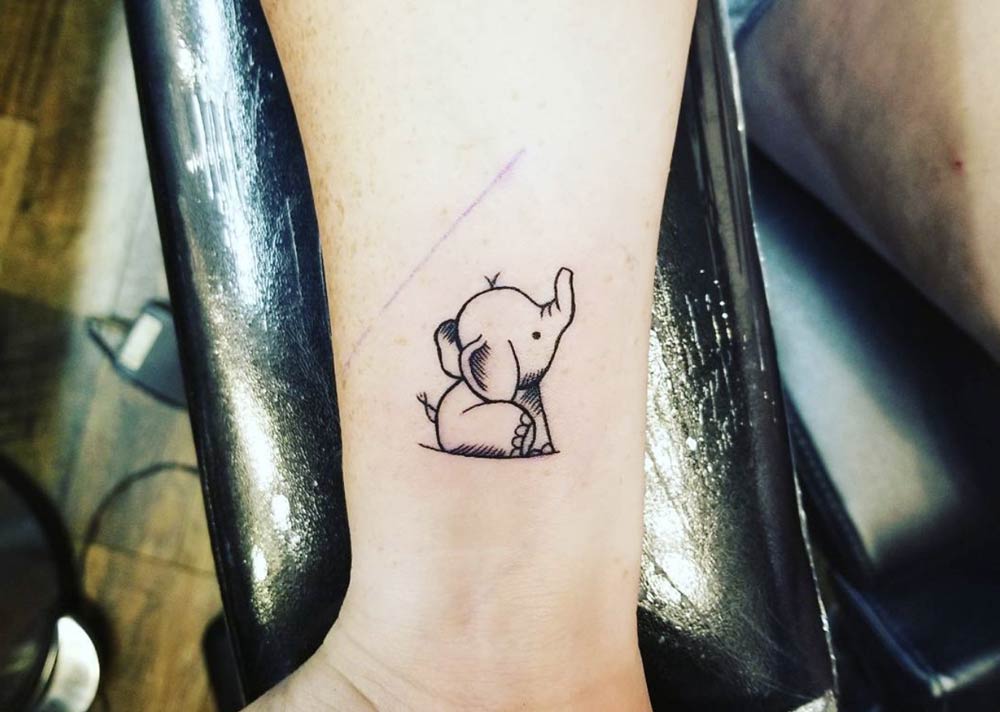 tatuaggi elefante piccoli 5