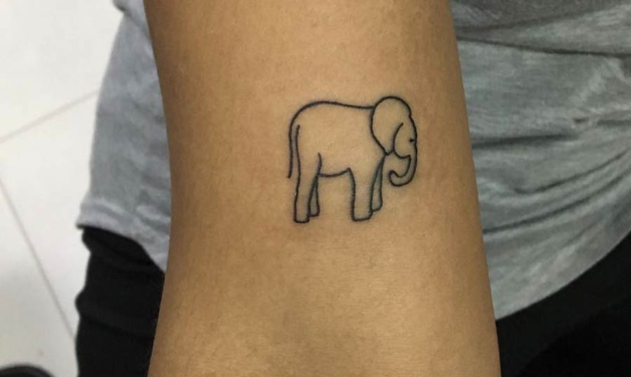 tatuaggi elefante piccoli 6