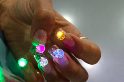 Unghie gel con led